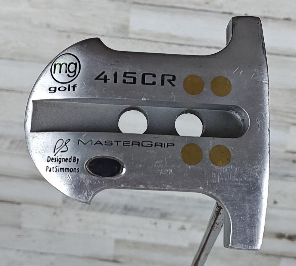 MASTERGRIP MG Golf 415CR RH35" Putter Engraved Designed By Pat Simmons Gold Dots